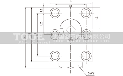 KHP板式液壓球閥結構尺寸CAD圖紙 KHP板式液壓球閥結構尺寸CAD圖紙