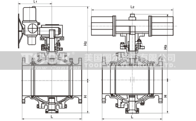 軟密封電氣動固定式球閥結(jié)構(gòu)尺寸CAD圖紙 軟密封電氣動固定式球閥結(jié)構(gòu)尺寸CAD圖紙