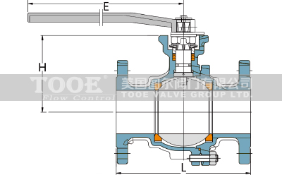 鑄鐵法蘭球閥結構尺寸CAD圖紙 鑄鐵法蘭球閥結構尺寸CAD圖紙