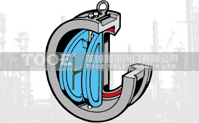 旋啟式雙瓣對夾止回閥構造原理 旋啟式雙瓣對夾止回閥構造原理