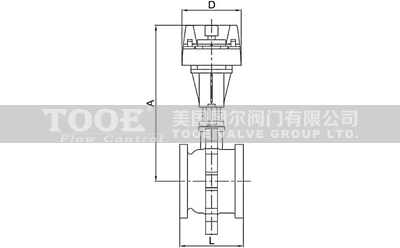 電動調節球閥結構尺寸CAD圖紙 電動調節球閥結構尺寸CAD圖紙