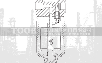 高壓倒吊桶式蒸汽疏水閥工作原理 高壓倒吊桶式蒸汽疏水閥工作原理