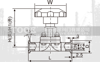 快裝高真空隔膜閥 快裝高真空隔膜閥